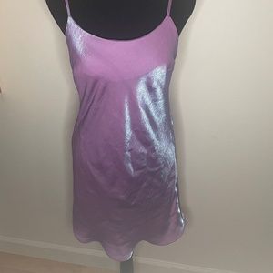 Iridescent Purple Mini Dress